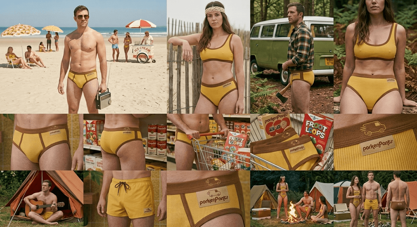 porkenPants campaign — the golden era of underwear